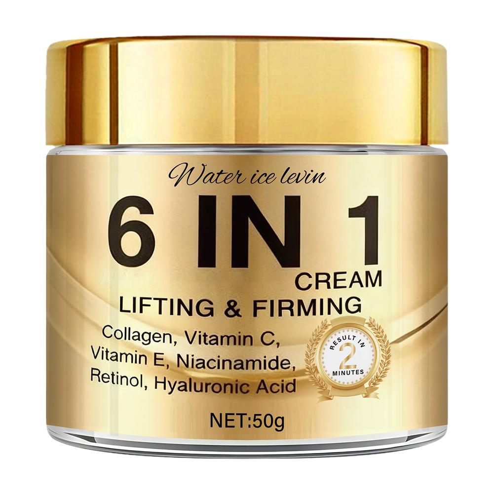Skincare Vitamin C - 6 IN 1 Kollagen-Gesichtscreme, straffende Feuchtigkeitscreme