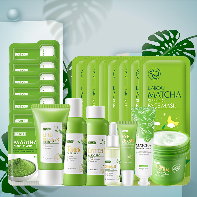 Grüntee-Hautpflege-Set Koreani – Skincare Indonesia Bewertung und Preis