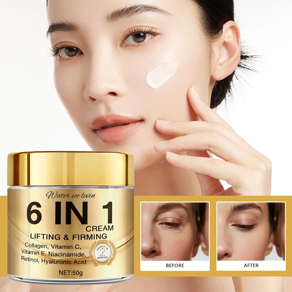 6 IN 1 Kollagen-Gesichtscreme, – Skincare Vitamin C Bewertung und Preis