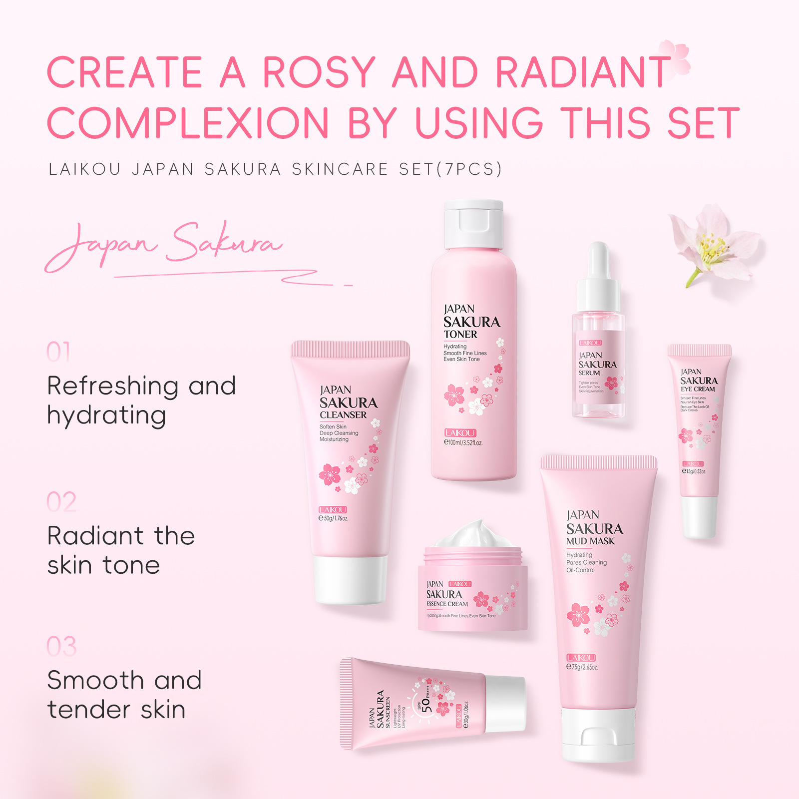 Koreanisches Sakura-Hautpflege – Skincare Bioaqua Bewertung und Preis